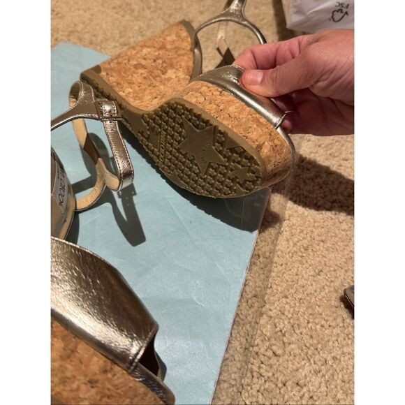 Jimmy Choo gold wedges - Picture 7 of 10